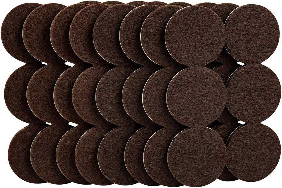 48-Pack 1.5-Inch Reusable Felt Furniture Sliders