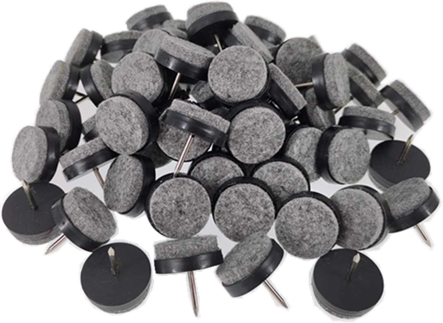 40-Piece Heavy-Duty Nail-On Felt Pads for Chair Legs