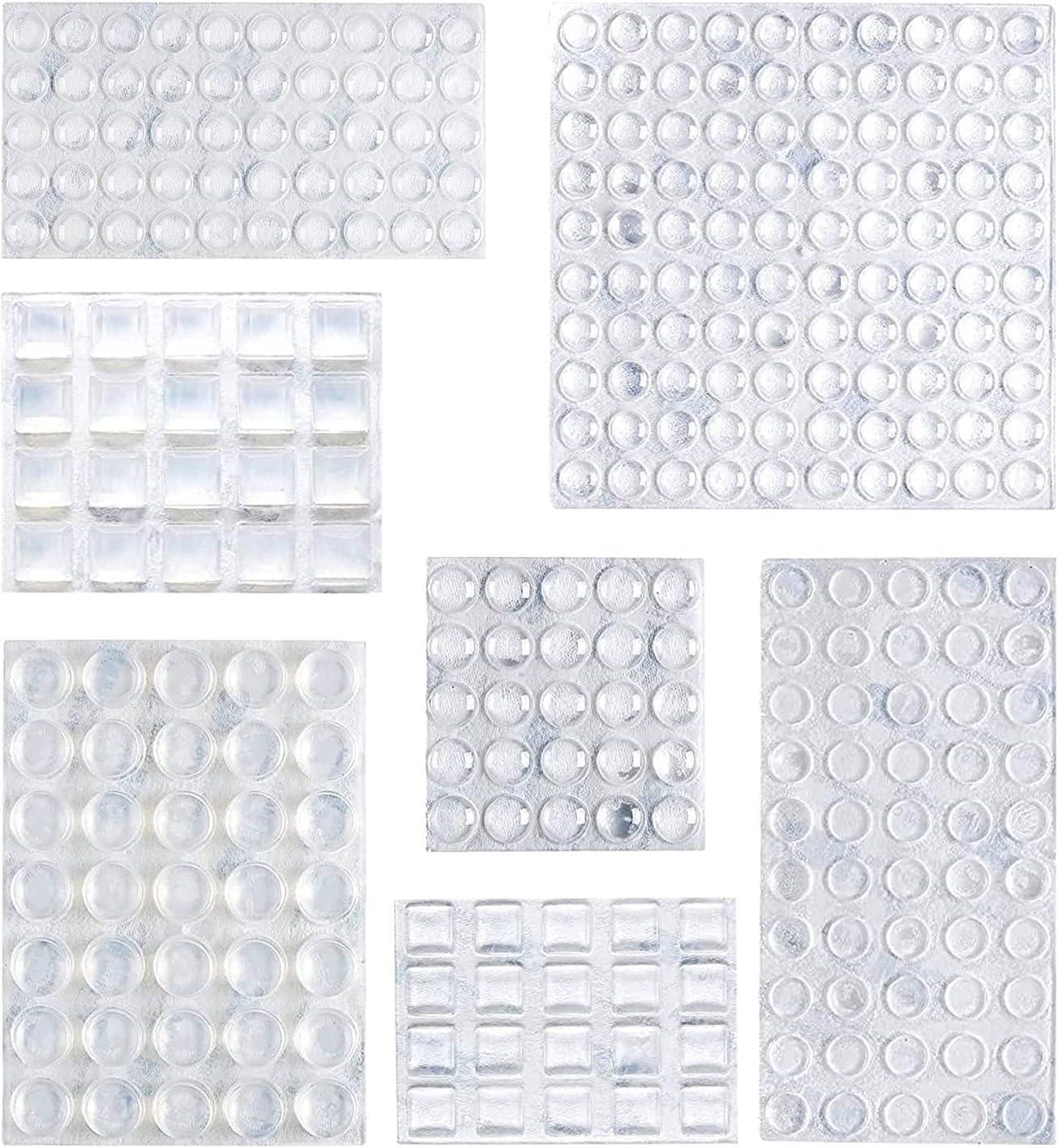 300-Piece Clear Self-Adhesive Rubber Cabinet Door Bumpers