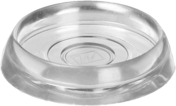 4-Pack 1.375-Inch Reusable Clear Round Furniture Caster Cups
