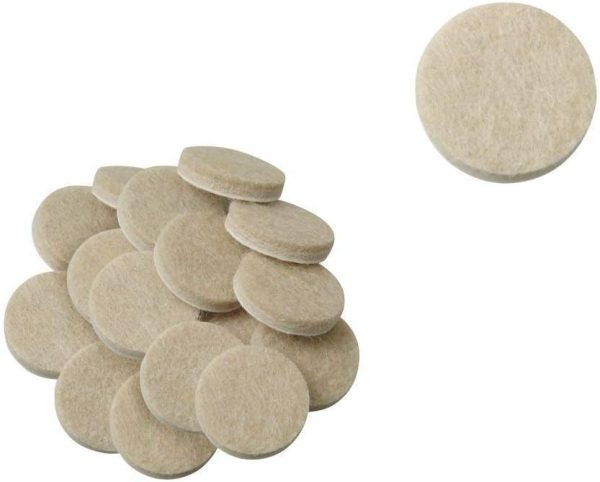 50-Piece 3/4-Inch Round Self-Adhesive Felt Furniture Pads
