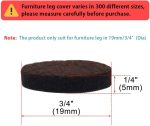 70-Piece 3/4-Inch Round Self-Stick Anti-Scratch Felt Pads
