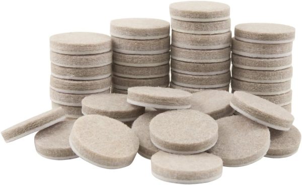 48-Pack 1-Inch Heavy-Duty Self-Stick Felt Furniture Pads
