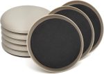 8-Pack 3.5-Inch Reusable Round Furniture Sliders