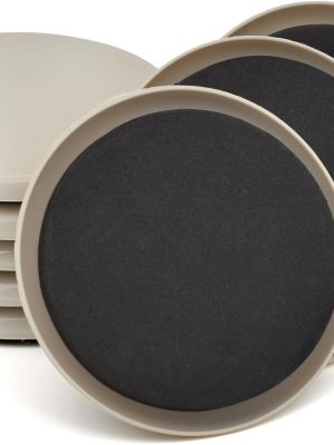 8-Pack 3.5-Inch Reusable Round Furniture Sliders