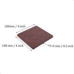 6-Piece 4x4 Inch Cuttable Square Felt Furniture Pads