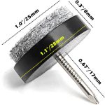 40-Piece Heavy-Duty Nail-On Felt Pads for Chair Legs