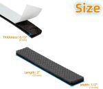 40-Piece 0.5x3 Inch Rubber Strips Non-Slip Furniture Pads