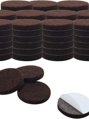 70-Piece 3/4-Inch Round Self-Stick Anti-Scratch Felt Pads