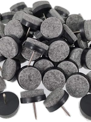 40-Piece Heavy-Duty Nail-On Felt Pads for Chair Legs