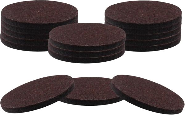16-Piece 3-Inch Round Self-Adhesive Felt Furniture Pads