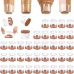 36-Pack Silicone Felt Chair Leg Floor Protectors for Hardwood