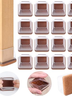 Silicone Felt Pads for Chair Legs (0.75-1 Inch)
