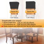 16-Pack Square Silicone Chair Leg Floor Protectors