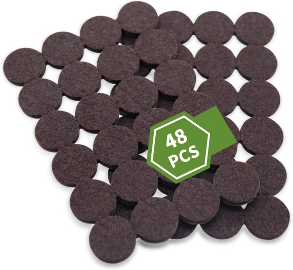 48-Piece Felt Pads for Hardwood Floor Protection