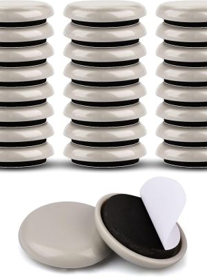 24-Pack 1.25-Inch Furniture Sliders for Carpet and Hardwood