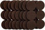 48-Pack 1.5-Inch Reusable Felt Furniture Sliders