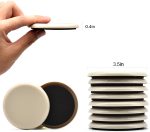 8-Pack 3.5-Inch Reusable Round Furniture Sliders