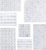 300-Piece Clear Self-Adhesive Rubber Cabinet Door Bumpers