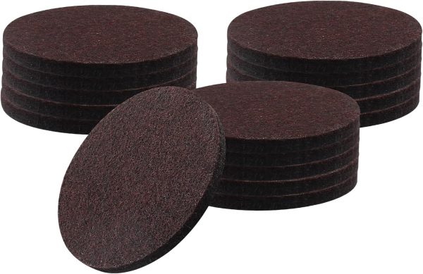 16-Piece 3-Inch Round Self-Adhesive Felt Furniture Pads