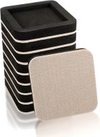 8-Pack 4-Inch Upgraded Grooved Felt Furniture Sliders