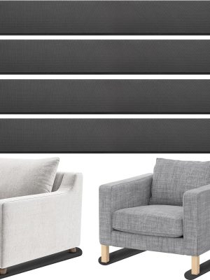 4-Pack 30.5x3.9 Inch Non-Slip Rubber Furniture Rail Pads