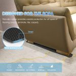 4-Pack 30.5x3.9 Inch Non-Slip Rubber Furniture Rail Pads