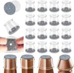 24-Pack Round Silicone Chair Leg Floor Protectors