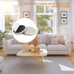 24-Pack 1.25-Inch Furniture Sliders for Carpet and Hardwood